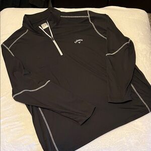 Callaway Black and White Performance Pullover
